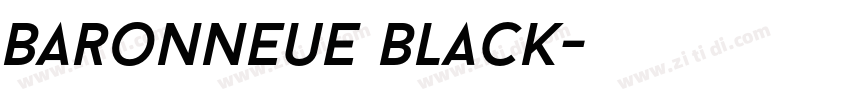 BaronNeue Black字体转换